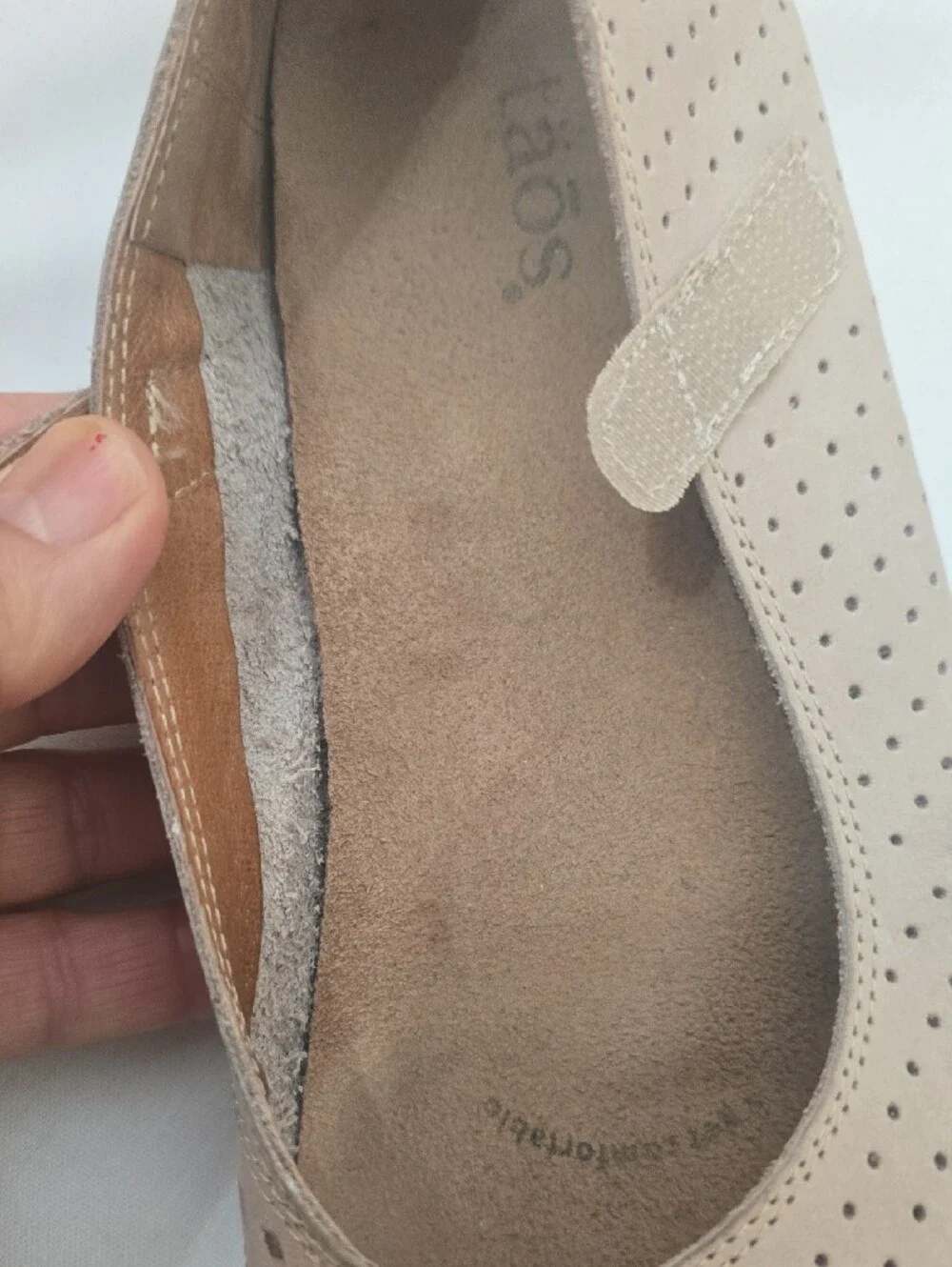 Taos Footwear Taupe Suede Mary Jane‎ Flats